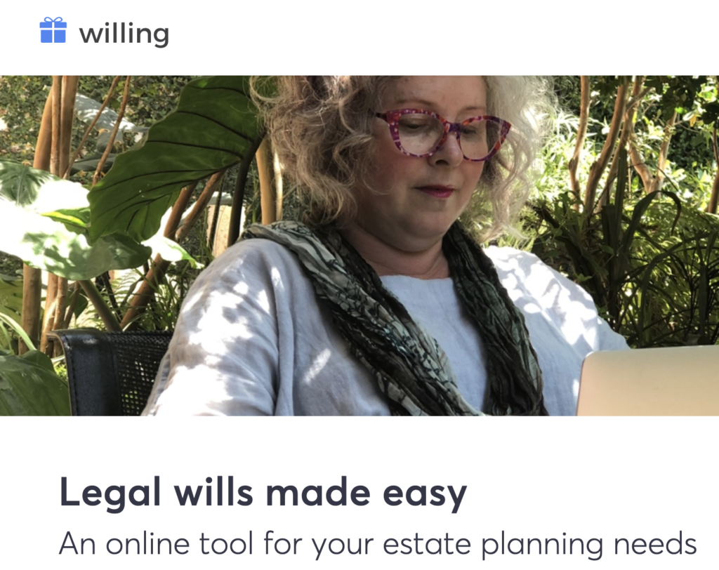willing legal wills tool