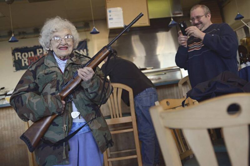 elderly with guns