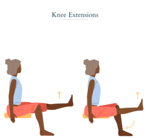 knee extensions chair exercises