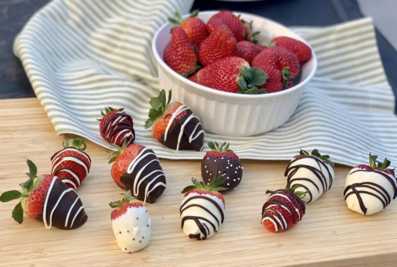 chocolate covered strawberries for your senior on valentine's day