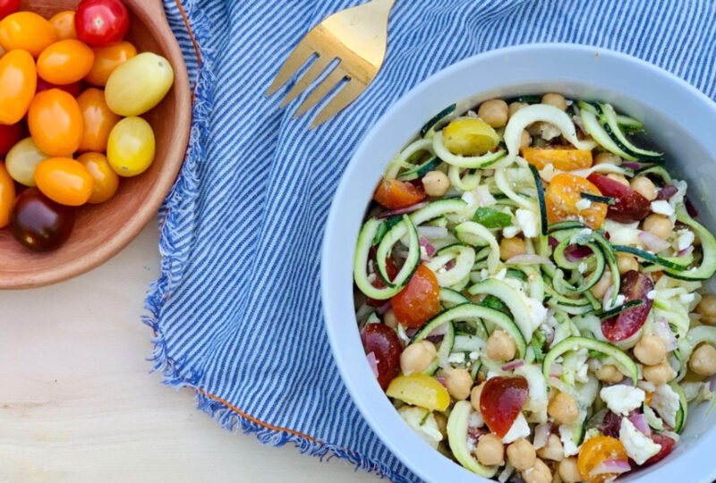 summer zoodle salad