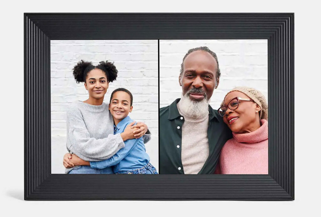 digital photo frame with family photos