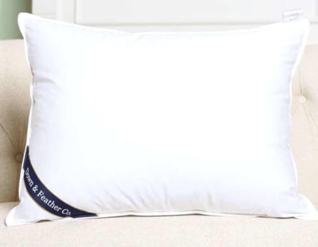 front view of pillow