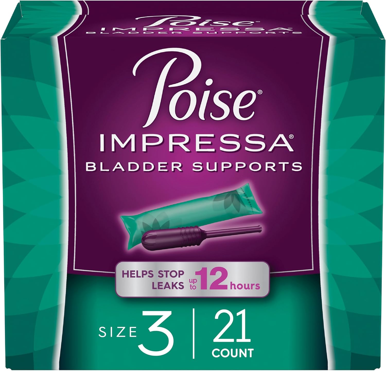 Best Female Incontinence Products Poise Impressa Incontinence Bladder Support 